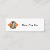 あなたのロゴをあらゆる色の一般的な名刺加えて下さい スキニー名刺 (正面)