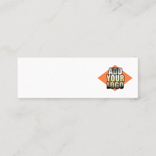 あなたのロゴをあらゆる色の一般的な名刺加えて下さい スキニー名刺 (裏面)