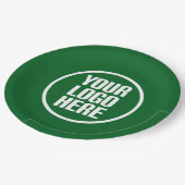 あなたのロゴをここに 大量に宣伝 パーティー用品 ペーパープレート (アングル)