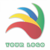 あなたのロゴを切り取る、ビジネスバンパーカーウィンドウ シール (正面)