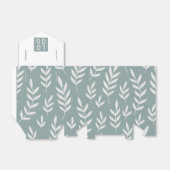 あなたのロゴを追加するセージ緑の葉の葉植物植物 フェイバーボックス (折り畳みなし)