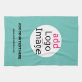 あなたのロゴを追加プロモカスタマイズ可能な新鮮なミントグリーン キッチンタオル (横)