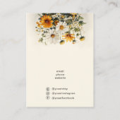 あなたのロゴイヤリングとネックレスのディスプレイホルダー 名刺 (裏面)