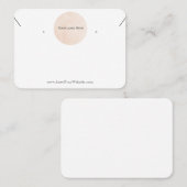 あなたのロゴイヤリングネックレスコンボ表示カード 名刺 (正面/裏面)