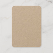 あなたのロゴイヤリング&ネックレスコンボ表示カード 名刺 (裏面)