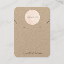 あなたのロゴイヤリング&ネックレスコンボ表示カード