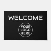 あなたのロゴウェルカムカスタム屋外ラグ ドアマット (正面)