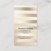 あなたのロゴエレガントプロフェッショナルプラチナ剥がした3 名刺 (裏面)