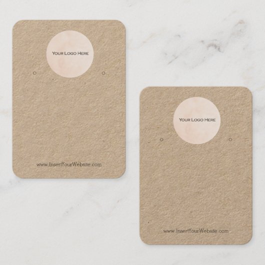 あなたのロゴクラフトイヤリング表示カードホルダー 名刺 (正面/裏面)