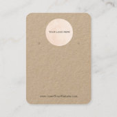 あなたのロゴクラフトイヤリング表示カードホルダー 名刺 (裏面)