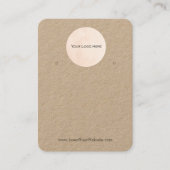 あなたのロゴクラフトイヤリング表示カードホルダー 名刺 (正面)