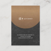 あなたのロゴコーヒーショップ無料のコーヒーロイヤリティカード 名刺 (裏面)