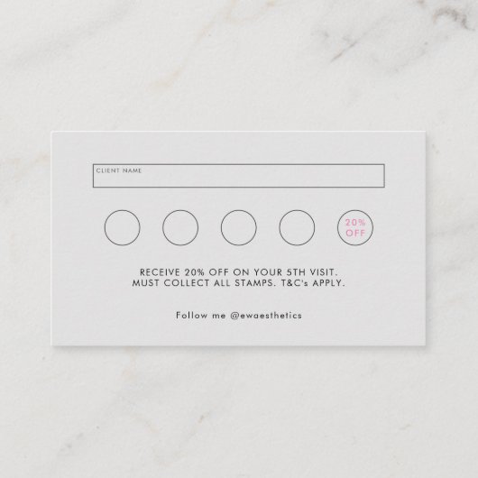 あなたのロゴシックな美しい美学ロイヤリティ& 名刺 (裏面)