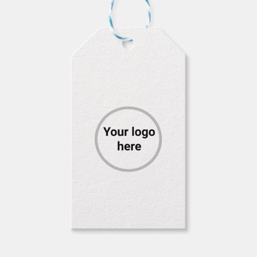 あなたのロゴシンプルはここミニマルギフトラベル ギフトタグ (正面)
