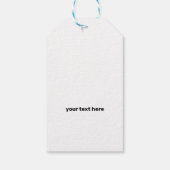 あなたのロゴシンプルはここミニマルギフトラベル ギフトタグ (裏面)