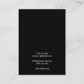 あなたのロゴシンプルネックレスジュエリーディスプレイカード 名刺 (裏面)