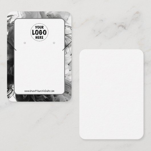 あなたのロゴスモーキーゴシックイヤリングディスプレイカードXL 名刺 (正面/裏面)