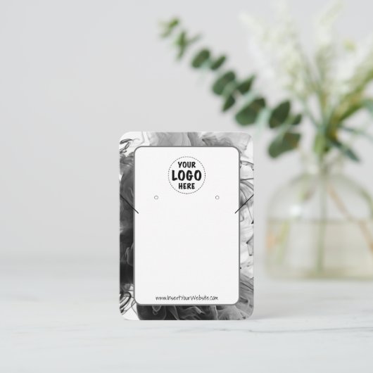 あなたのロゴスモーキーゴシックイヤリングディスプレイカードXL 名刺 (スタンド正面)