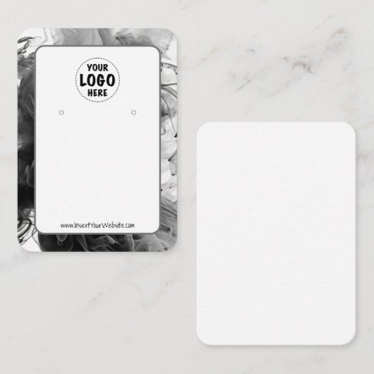 あなたのロゴスモーキーゴシックイヤリングディスプレイカードXL 名刺 (正面/裏面)