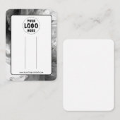 あなたのロゴスモーキーゴシックBowヘアクリップ表示カード 名刺 (正面/裏面)