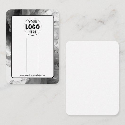 あなたのロゴスモーキーゴシックBowヘアクリップ表示カード 名刺 (正面/裏面)