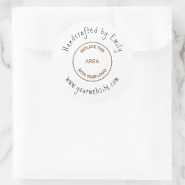 あなたのロゴスモールクラフトビジネスのウェブサイト ラウンドシール