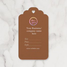 あなたのロゴソーシャルメディアQRコード価格ラベル ギフトタグ