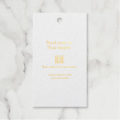 あなたのロゴソーシャルメディアQRコード価格ラベル ギフトタグ (正面)