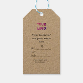 あなたのロゴソーシャルメディアQRコード価格ラベル ギフトタグ