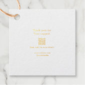 あなたのロゴソーシャルメディアQRコード価格ラベル フェイバータグ (正面)