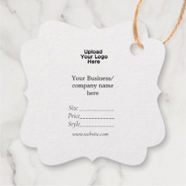 あなたのロゴソーシャルメディアQRコード価格ラベル フェイバータグ