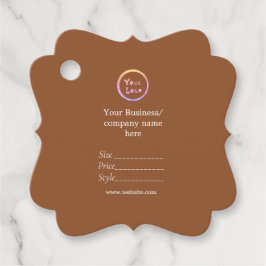 あなたのロゴソーシャルメディアQRコード価格ラベル フェイバータグ