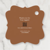 あなたのロゴソーシャルメディアQRコード価格ラベル フェイバータグ (裏面)