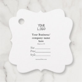 あなたのロゴソーシャルメディアQRコード価格ラベル フェイバータグ