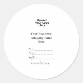 あなたのロゴソーシャルメディアQRコード価格ラベル ラウンドシール