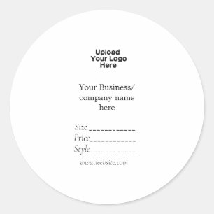 あなたのロゴソーシャルメディアQRコード価格ラベル ラウンドシール