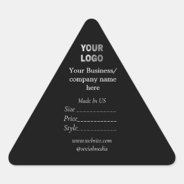 あなたのロゴソーシャルメディアQRコード価格ラベル 三角形シール