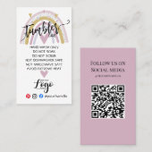 あなたのロゴタンブラー気にビニーのビジネス虹を追加 名刺 (正面/裏面)