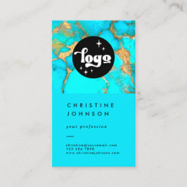 あなたのロゴターコイズ石の名刺 名刺