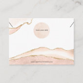 あなたのロゴネックレスカード赤面&金ゴールド大 名刺 (正面)