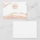 あなたのロゴネックレスカード赤面&金ゴールド大 名刺 (正面/裏面)