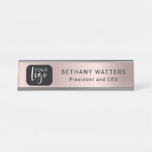 あなたのロゴバラ金ゴールド赤面メタリックシックモダン