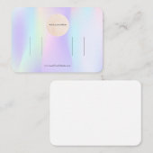 あなたのロゴパステルダブルボウヘアクリップディスプレイ 名刺 (正面/裏面)