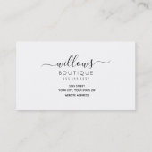 あなたのロゴパンチカードの名刺 名刺 (裏面)