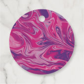 あなたのロゴピンク大理石価格ラベル フェイバータグ (裏面)