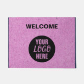 あなたのロゴブランドウェルカムクラフト紙 ドアマット (正面)