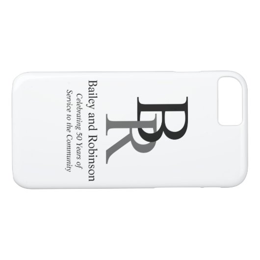 あなたのロゴプロフェッショナルビジネスのプロモーション Case-Mate iPhoneケース (裏面(横))