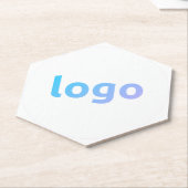 あなたのロゴプロモーション紙六角コースター ペーパーコースター (アングル)