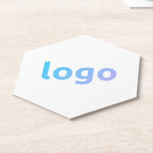 あなたのロゴプロモーション紙六角コースター ペーパーコースター (アングル)