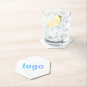 あなたのロゴプロモーション紙六角コースター ペーパーコースター (インサイチュ)